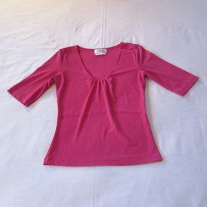 A BYER PINK KNIT TOP